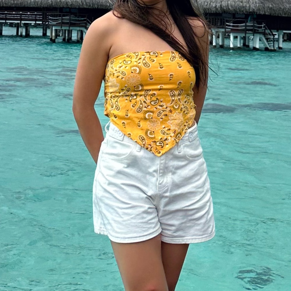 Adjustable bandana top